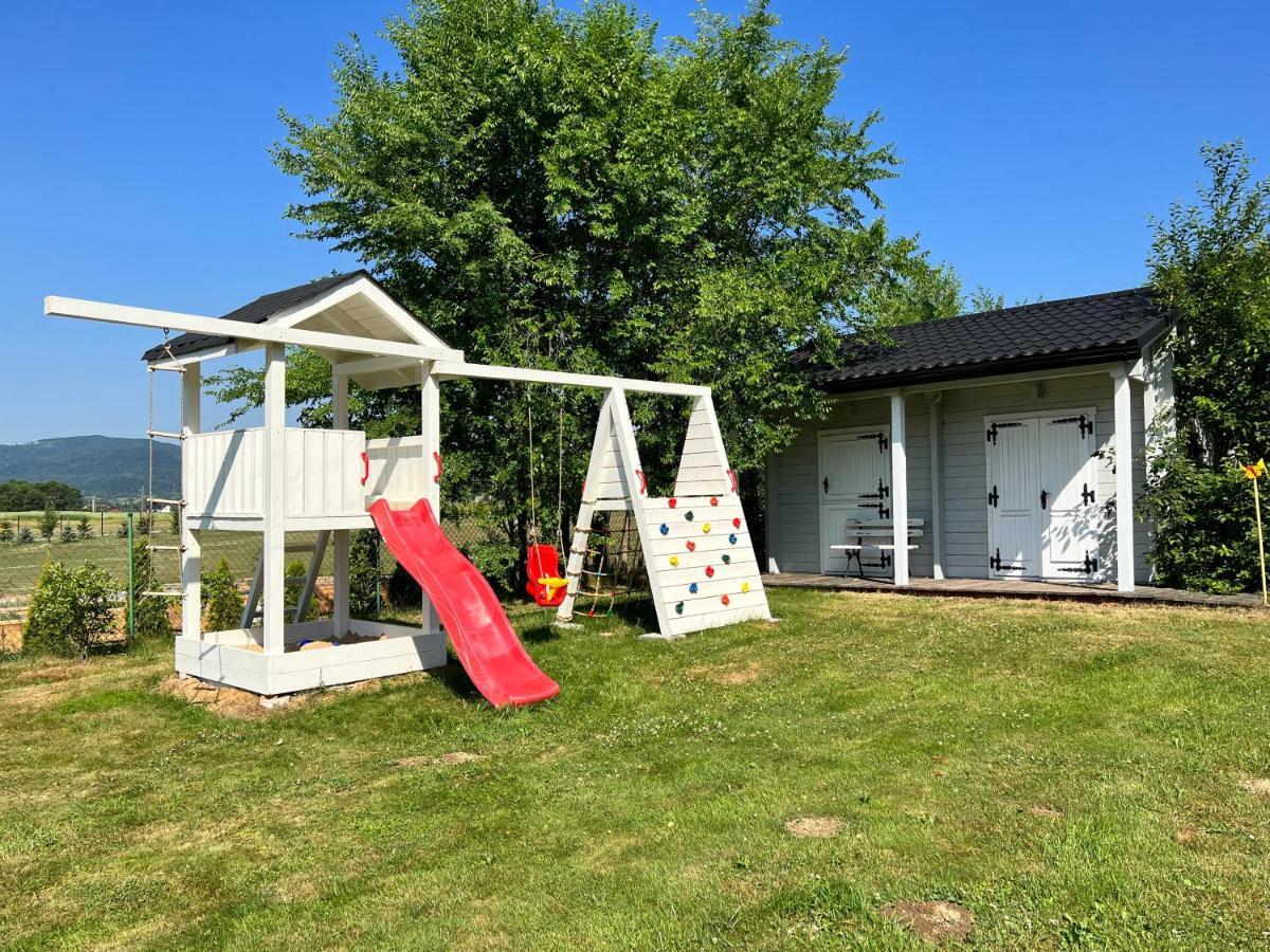 Babiogorska Perelka W Skandynawskim Stylu Z Sauna I Kominkiem Jordanow Exterior photo